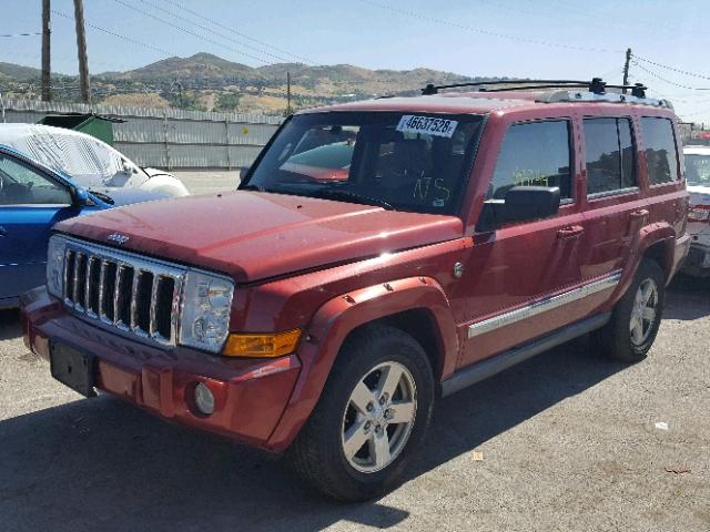 1J8HG582X6C355453 - 2006 JEEP COMMANDER Tünd qırmızı foto 2