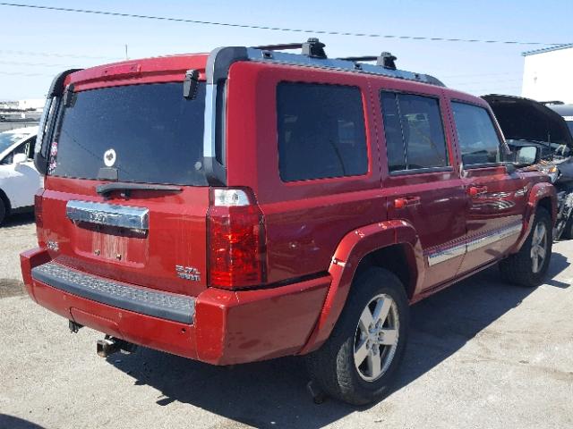 1J8HG582X6C355453 - 2006 JEEP COMMANDER Tünd qırmızı foto 4