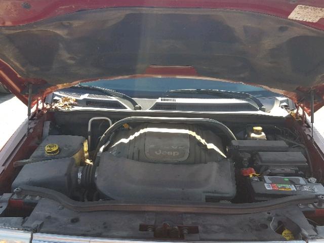 1J8HG582X6C355453 - 2006 JEEP COMMANDER Tünd qırmızı foto 7