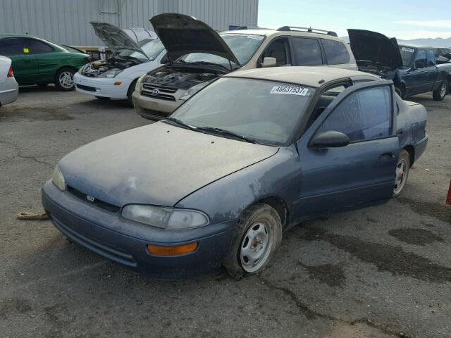 1Y1SK5369PZ031815 - 1993 GEO PRIZM BASE BLUE photo 2