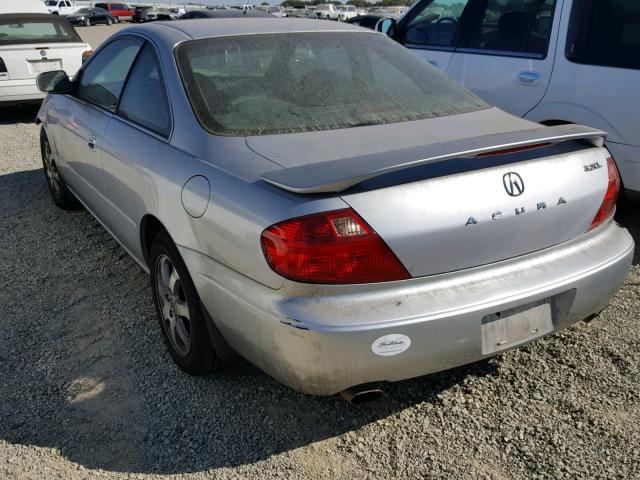 19UYA42481A027886 - 2001 ACURA 3.2CL SILVER photo 3