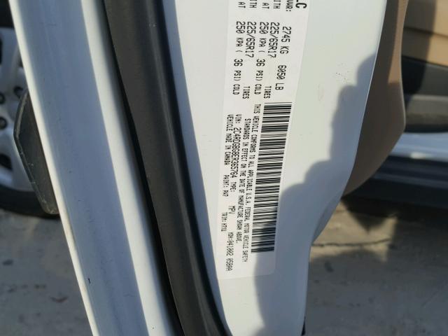 2C4RDGBG8ER365764 - 2014 DODGE GRAND CARA WHITE photo 10