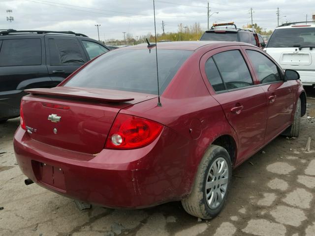 1G1AT58H397157697 - 2009 CHEVROLET COBALT LT MAROON photo 4