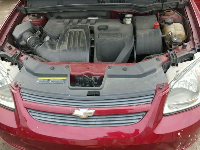 1G1AT58H397157697 - 2009 CHEVROLET COBALT LT MAROON photo 7