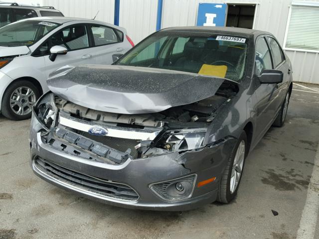 3FAHP0JA2CR351296 - 2012 FORD FUSION SEL GRAY photo 2