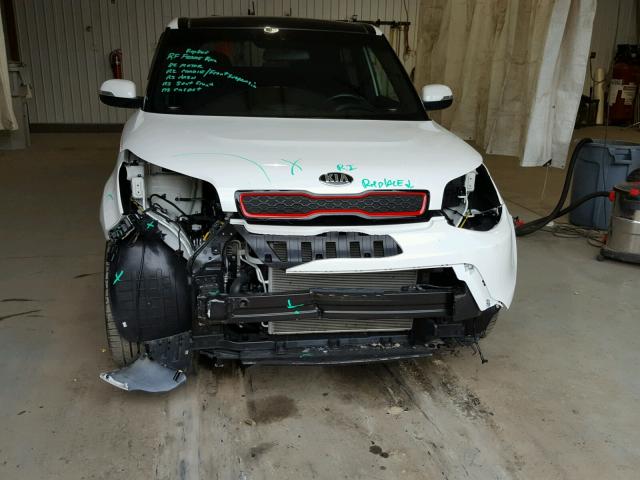 KNDJP3A55E7073276 - 2014 KIA SOUL + WHITE photo 9