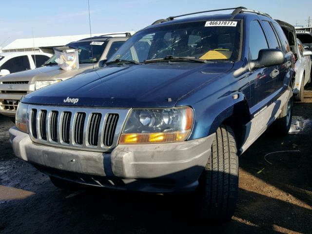 1J4GW58N3XC799561 - 1999 JEEP GRAND CHER BLUE photo 2