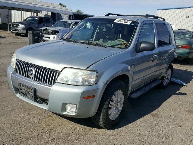 4M2CU57105DJ22378 - 2005 MERCURY MARINER GREEN photo 2