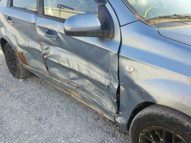 KL1TD56687B044022 - 2007 CHEVROLET AVEO BASE Көк фото 9