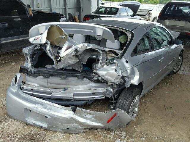 1G1AT18H897172057 - 2009 CHEVROLET COBALT LT SILVER photo 4