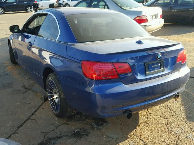 WBADX7C54BE580711 - 2011 BMW 335 I BLUE photo 3