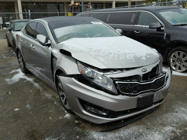 5XXGR4A6XDG209393 - 2013 KIA OPTIMA SX SILVER photo 1