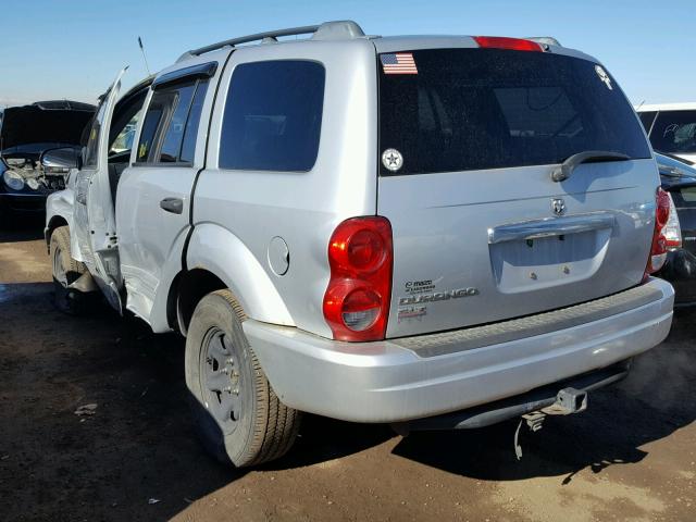 1D4HB48N65F505911 - 2005 DODGE DURANGO SL SILVER photo 3