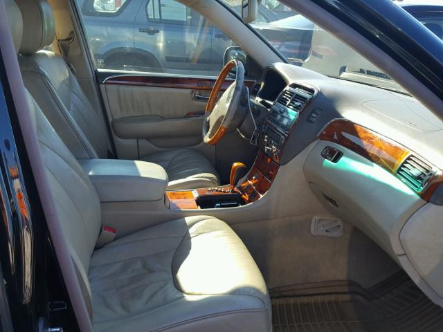 JTHBN30F620088473 - 2002 LEXUS LS 430 BLACK photo 5