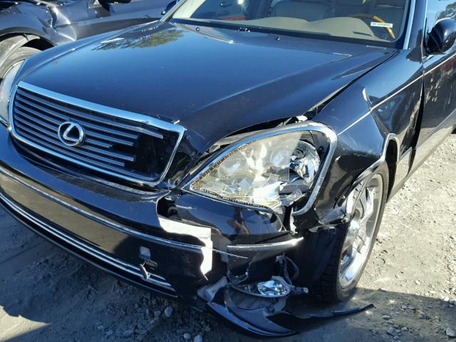 JTHBN30F620088473 - 2002 LEXUS LS 430 BLACK photo 9