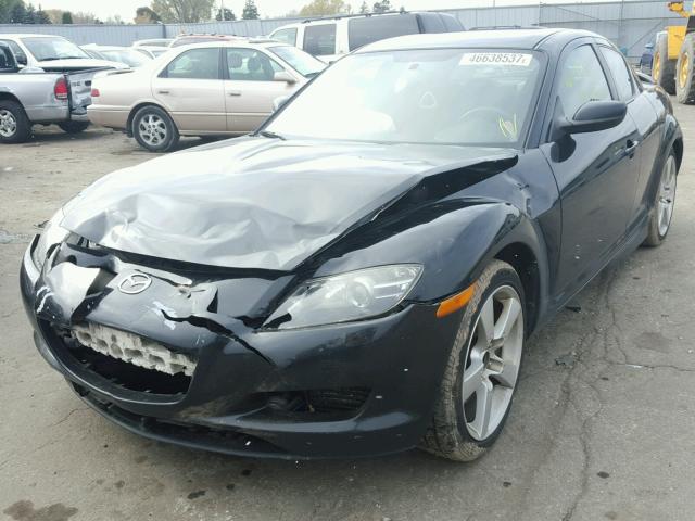 JM1FE173650154902 - 2005 MAZDA RX8 BLACK photo 2