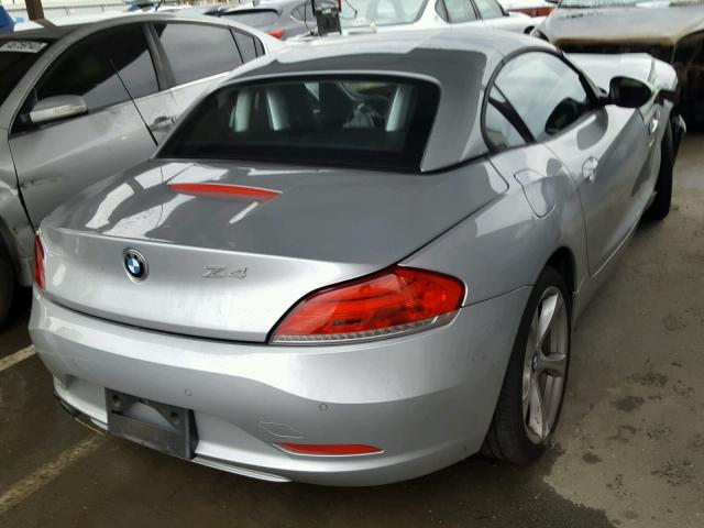 WBALL5C58EJ105019 - 2014 BMW Z4 SDRIVE2 SILVER photo 4