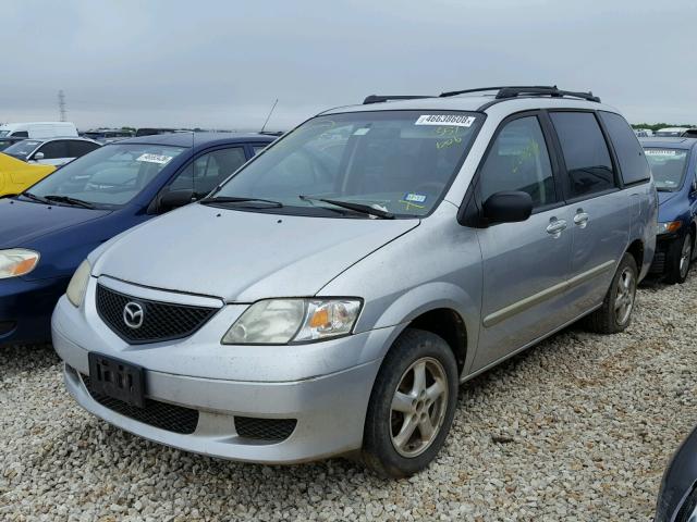 JM3LW28A230351606 - 2003 MAZDA MPV WAGON SILVER photo 2