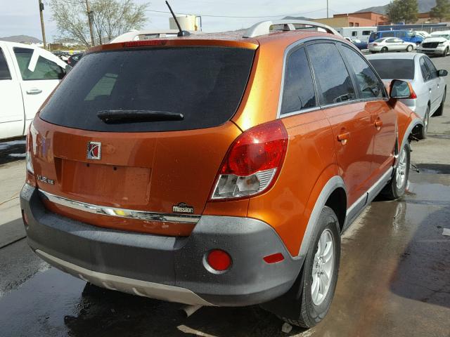 3GSCL33P08S512428 - 2008 SATURN VUE XE ORANGE photo 4