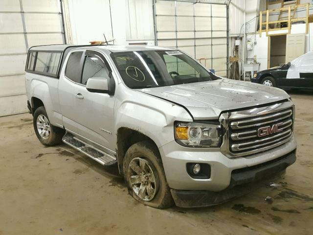 1GTH6BE3XF1226095 - 2015 GMC CANYON SLE SILVER photo 1