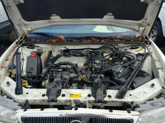 2G4WS52J511120739 - 2001 BUICK CENTURY CU WHITE photo 7