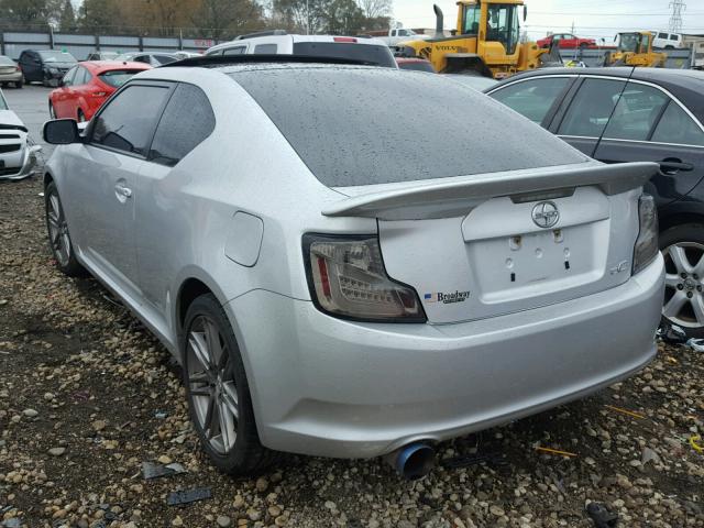 JTKJF5C75B3014222 - 2011 TOYOTA SCION TC 银色 照片 3