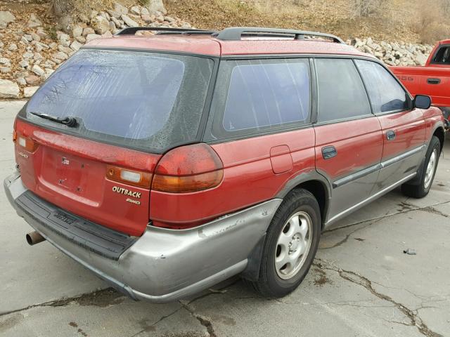 4S3BG4859T6386267 - 1996 SUBARU LEGACY OUT RED photo 4