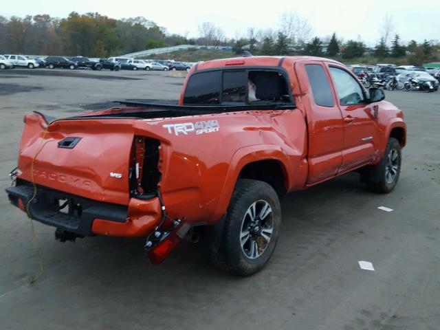 5TFSZ5AN0GX026461 - 2016 TOYOTA TACOMA ACC ORANGE photo 4