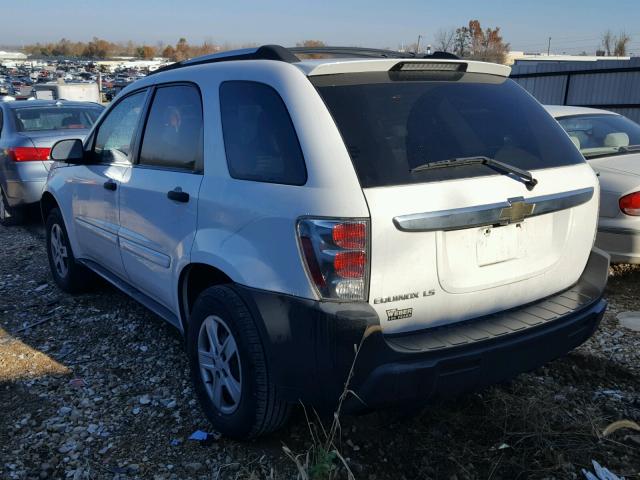 2CNDL13F156189282 - 2005 CHEVROLET EQUINOX LS WHITE photo 3