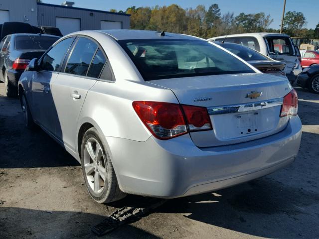 1G1PE5SB9D7106576 - 2013 CHEVROLET CRUZE LT SILVER photo 3