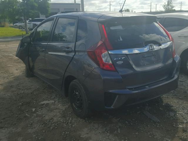 3HGGK5H80FM740557 - 2015 HONDA FIT CHARCOAL photo 3