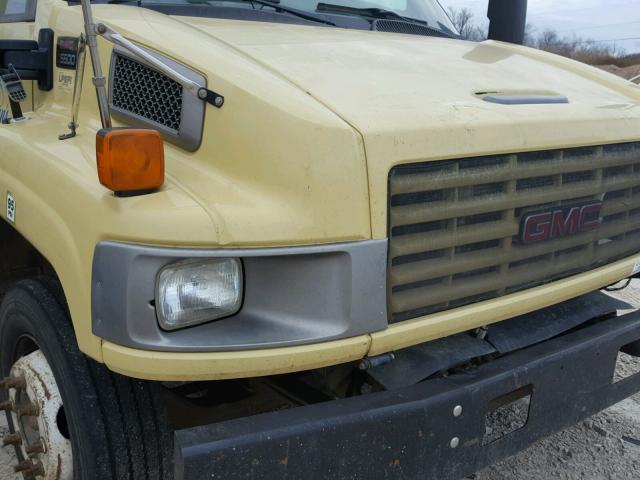 1GDJ5C1G08F900114 - 2008 GMC C5500 C5C0 YELLOW photo 9