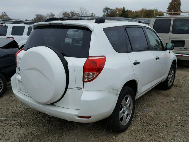 JTMBD33V686061464 - 2008 TOYOTA RAV4 WHITE photo 4