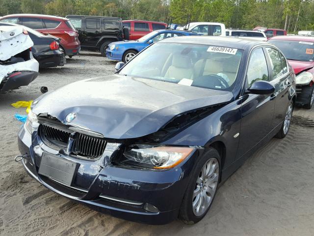 WBAVB73598VH24056 - 2008 BMW 335 I BLUE photo 2