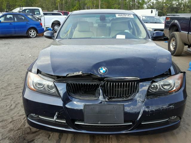 WBAVB73598VH24056 - 2008 BMW 335 I BLUE photo 9