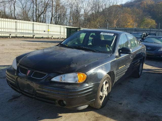 1G2NE52T5XC512314 - 1999 PONTIAC GRAND AM S BLACK photo 2