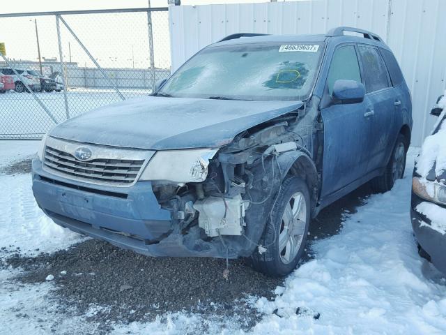 JF2SH64639H771958 - 2009 SUBARU FORESTER 2 BLUE photo 2