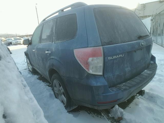 JF2SH64639H771958 - 2009 SUBARU FORESTER 2 BLUE photo 3