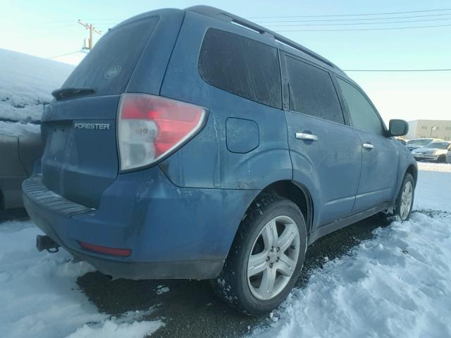 JF2SH64639H771958 - 2009 SUBARU FORESTER 2 BLUE photo 4