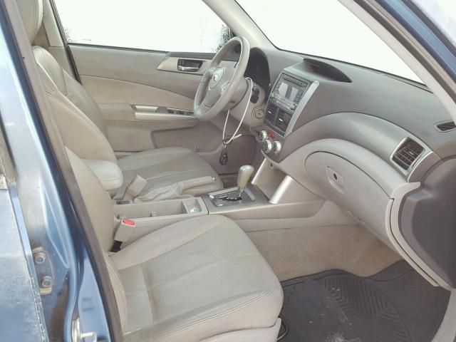 JF2SH64639H771958 - 2009 SUBARU FORESTER 2 BLUE photo 5