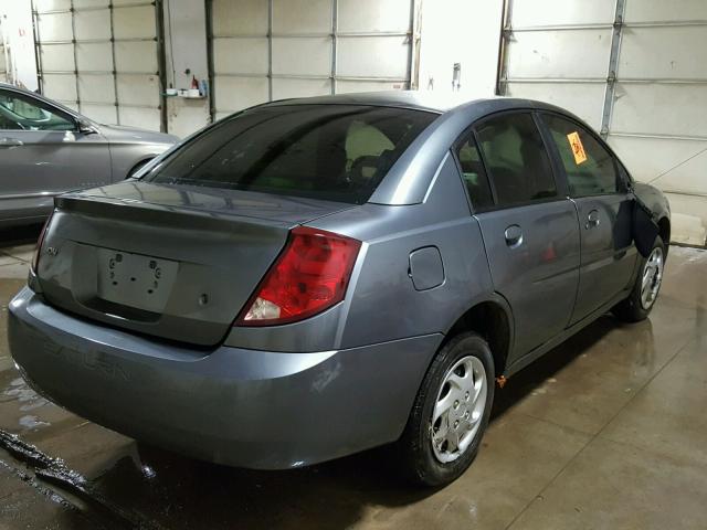 1G8AJ52F04Z136222 - 2004 SATURN ION LEVEL GRAY photo 4