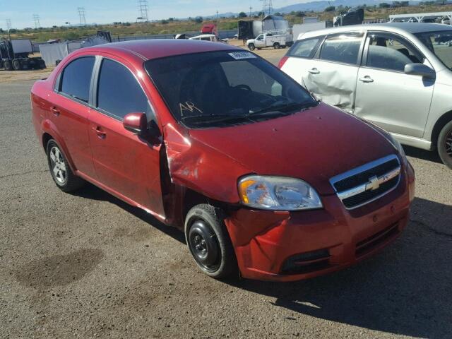 KL1TD5DE4AB063989 - 2010 CHEVROLET AVEO LS RED photo 1