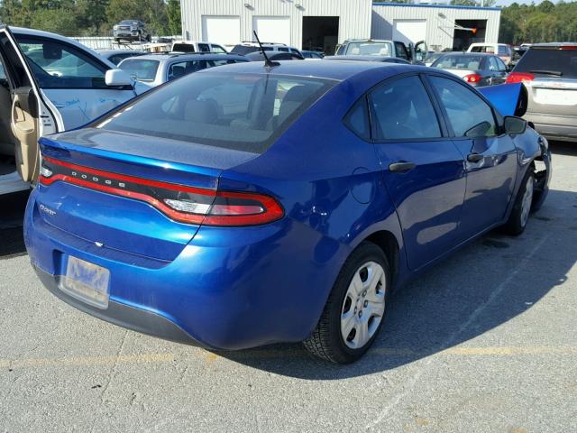 1C3CDFAA2DD292703 - 2013 DODGE DART SE BLUE photo 4