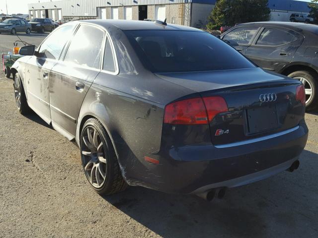 WAUGL78E46A029340 - 2006 AUDI S4 QUATTRO BLUE photo 3