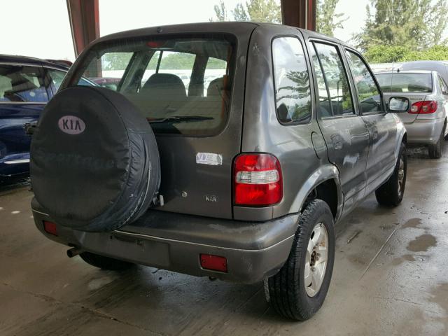 KNDJB723915703471 - 2001 KIA SPORTAGE CHARCOAL photo 4