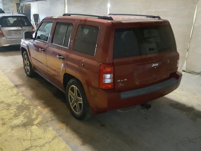 1J8FF28W68D759116 - 2008 JEEP PATRIOT SP MAROON photo 3