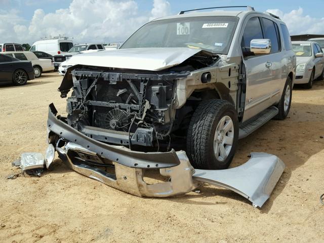 5N1AA08A66N740111 - 2006 NISSAN ARMADA SE SILVER photo 2