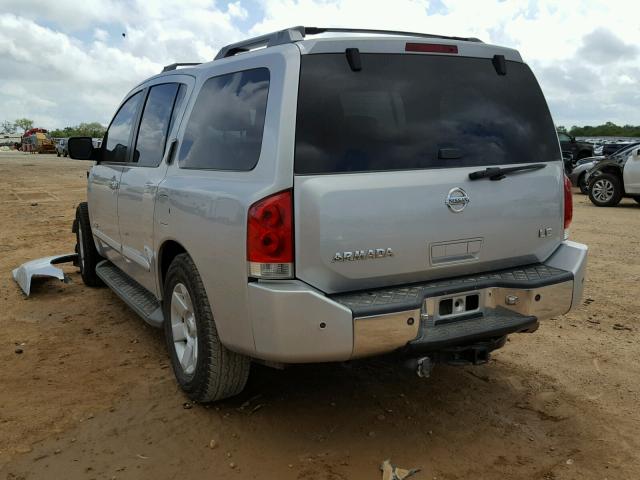 5N1AA08A66N740111 - 2006 NISSAN ARMADA SE SILVER photo 3