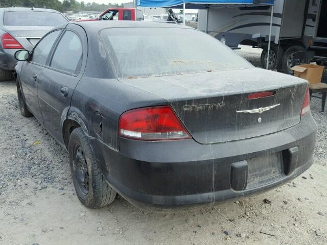 1C3EL46X46N104029 - 2006 CHRYSLER SEBRING BLACK photo 3