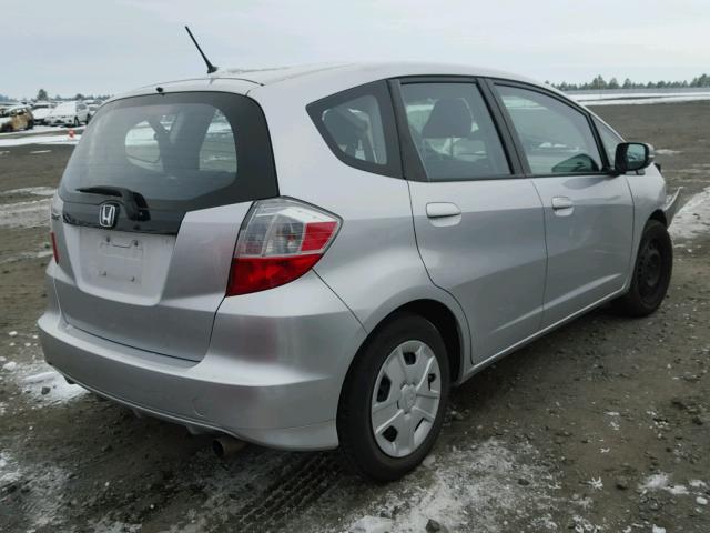 JHMGE8H38DC063329 - 2013 HONDA FIT SILVER photo 4